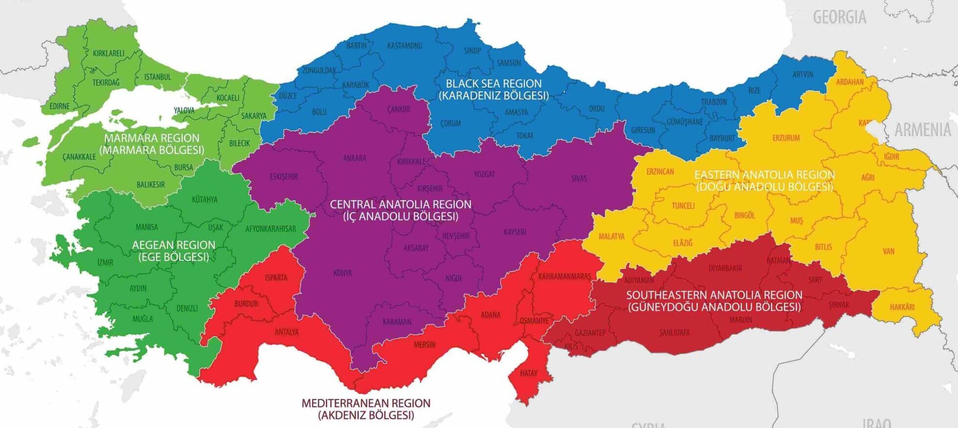 maps-of-turkey-regions